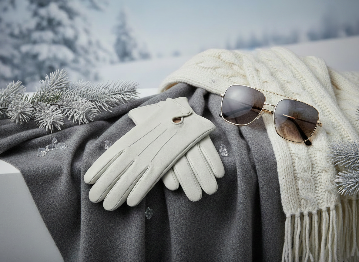 Ivory Leather Gloves